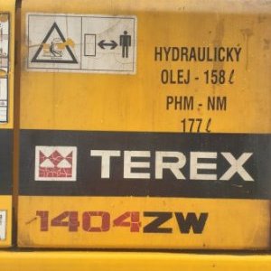 foto 18t kolej mobil koparka Terex 1404 ZW tylko export