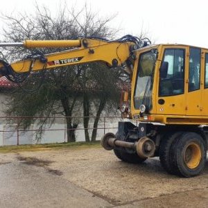 foto 18t kolej mobil koparka Terex 1404 ZW tylko export