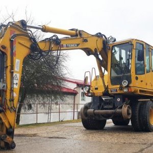 foto 18t kolej mobil koparka Terex 1404 ZW tylko export