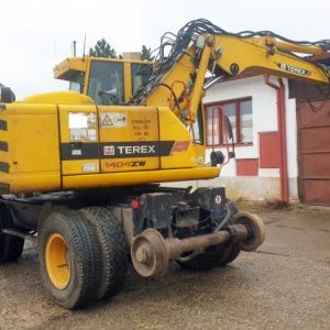 foto NIE AKTUALNE 18t kolej mobil koparka Terex 1404 ZW tylko export