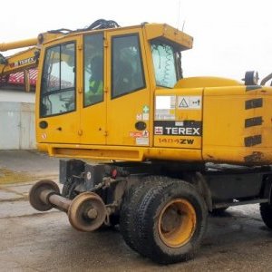 foto NIE AKTUALNE 18t kolej mobil koparka Terex 1404 ZW tylko export