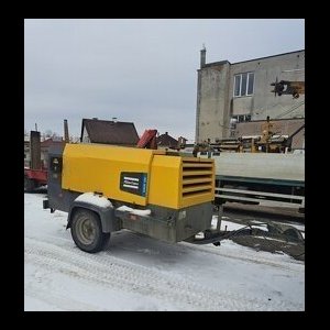 foto 14bar kompresor pryczepa doky 12m3/min Atlas Copco XAVS186